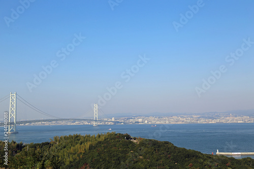 秋の明石海峡大橋 © ehime2020