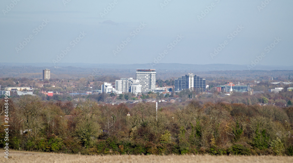 Basingstoke, Hampshire on a clear Winter day