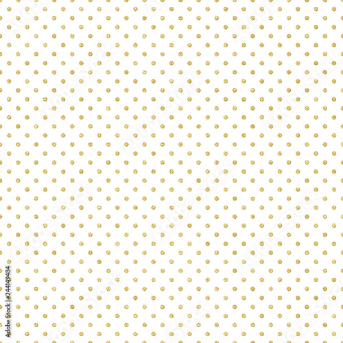 Seamless gold Polka dot pattern. Just drop to swatches and enjoy EPS 10