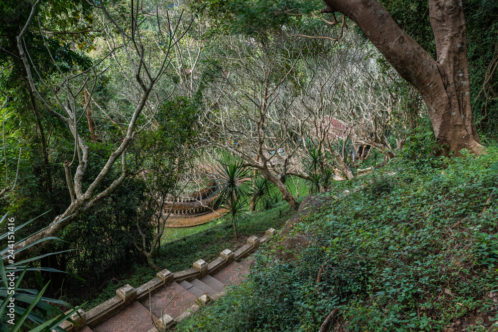 Stone stairway on Mount Phousi, Luang Prabang Stone stairway on Mount Phousi, Luang Prabang