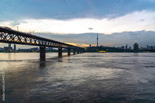 bridge at sunset