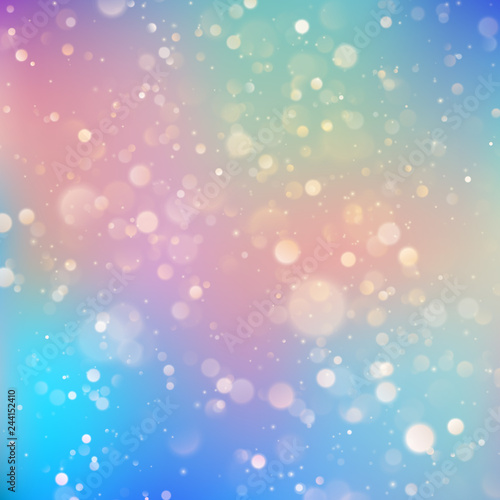 Festive defocused lights effect. Abstract bokeh background. EPS 10
