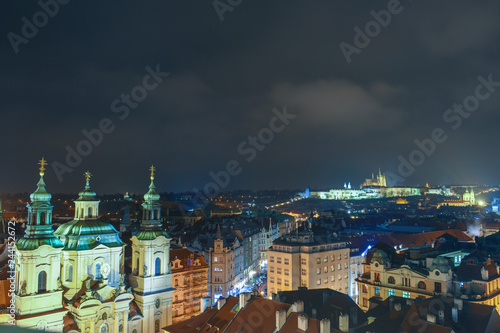 Beautiful cityscape view of Prague city,Czech Republic  © Newleks