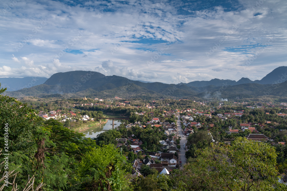 View over Luang Prabang from Mount Phousi