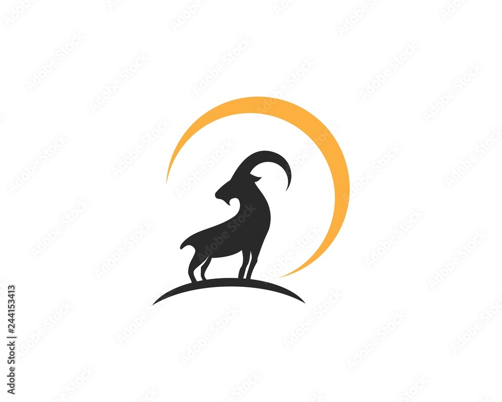 Obraz premium Goat Logo Template