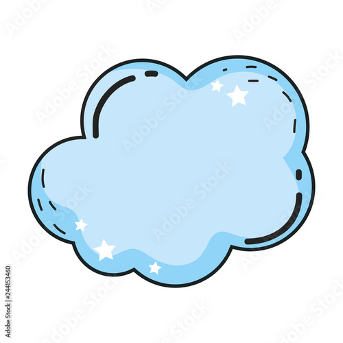 cute fairytale clouds icon