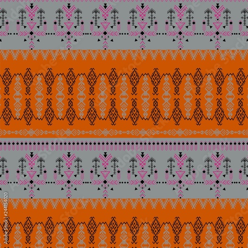 Tribal seamless pattern - Berber native signs ,ethnic background,folk elements. photo