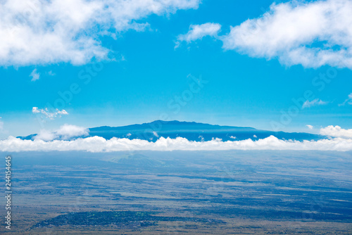 Mauna Loa Mountain seen from Kohala Mounten Road