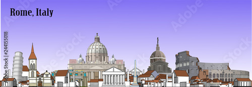 Vector Rome Italy