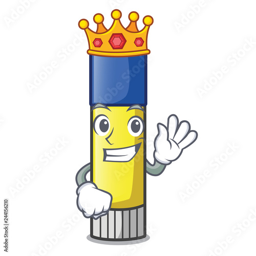 King cute cartoon on the glue stick