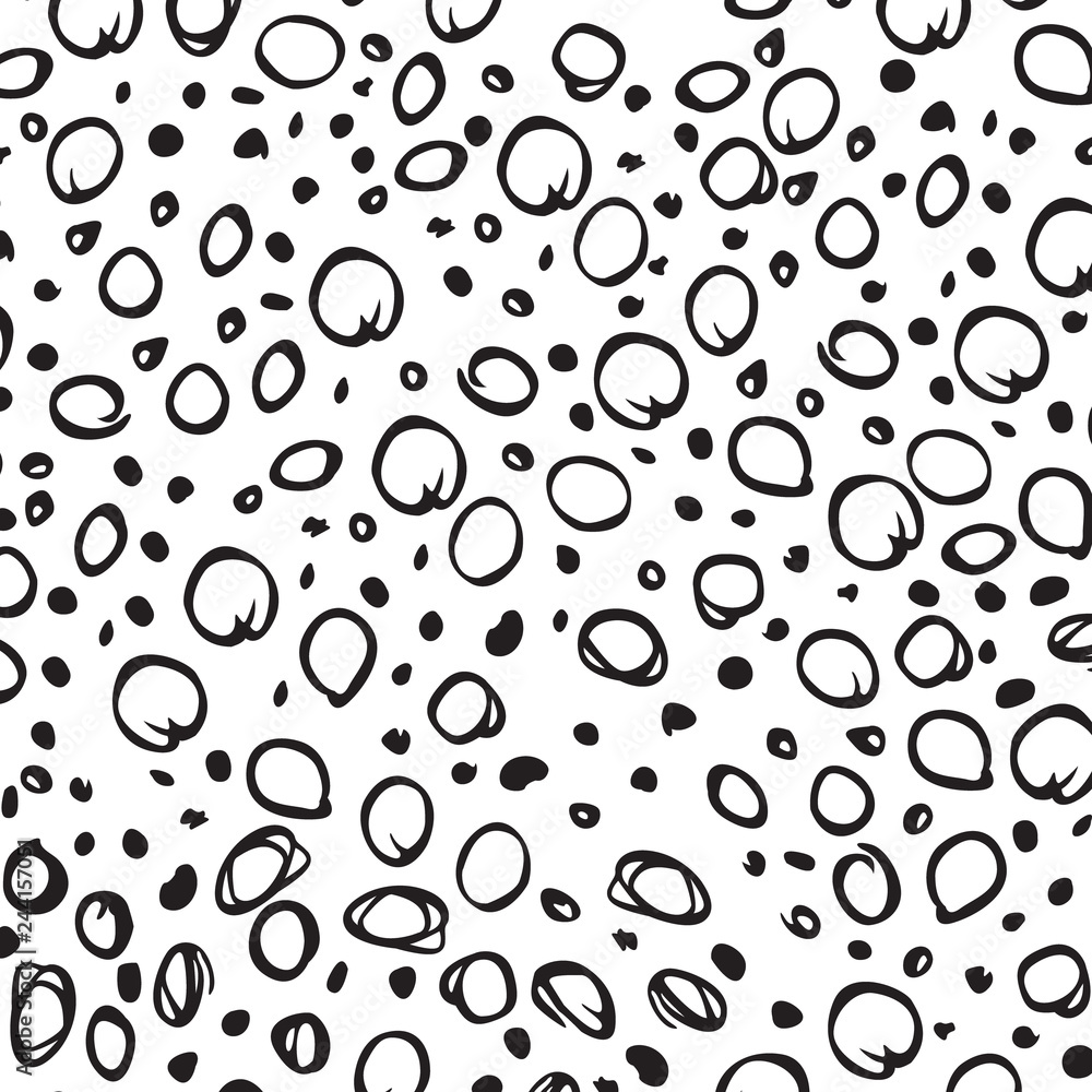 pattern with drawn pen circles