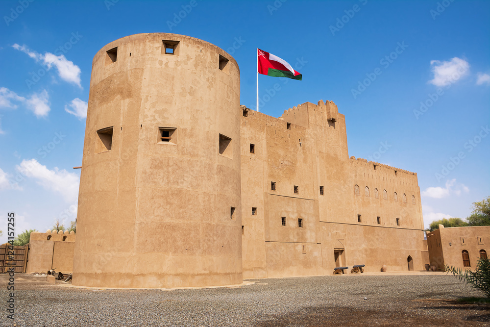 Facade of the Jabrin Fort in Bahla (Oman)
