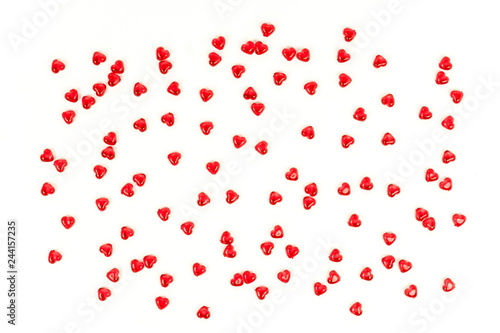 Red hearts pattern background.Valentine's day concept. 