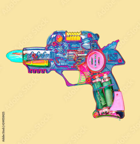 retro ray gun  toy bright color