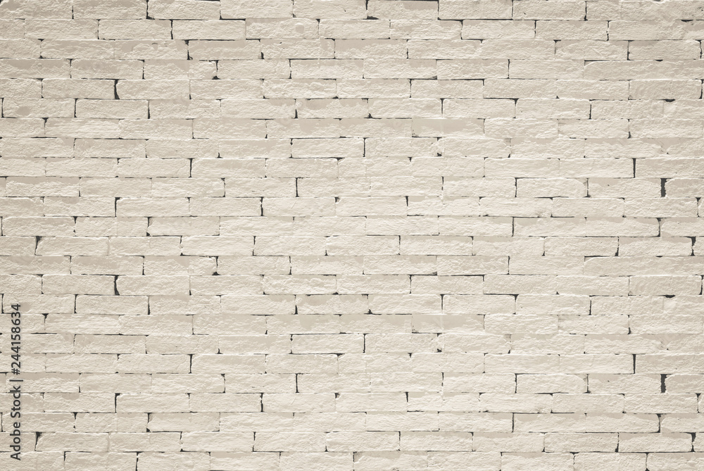Brick wall pattern texture background painted in light cream beige color Brick wall pattern texture background painted in light cream beige color