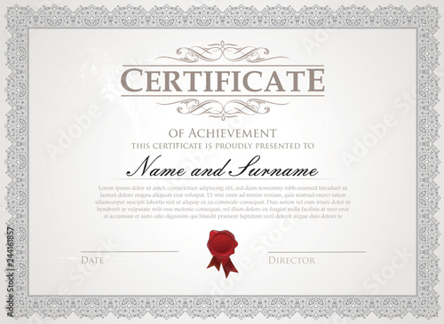 Certificate template