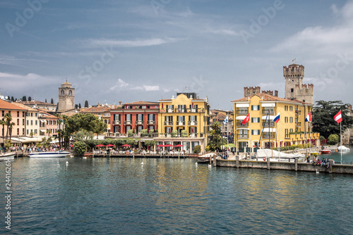 Coastal Sirmione town on lake Garda © Gioia