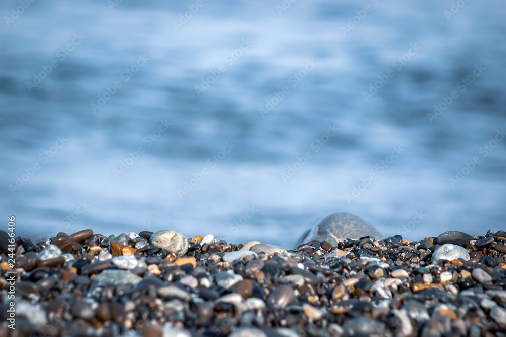 Abstract background with pebbles, round sea stones Abstract background with pebbles, round sea stones