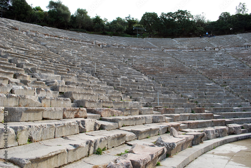 The ancient theatre of Epidaurus in Greece