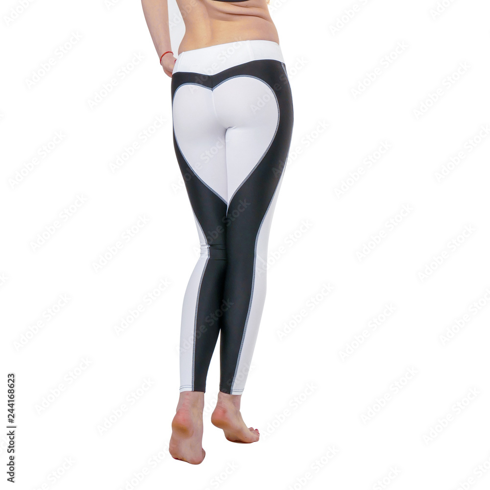 Woman legs in fitnes wear Woman legs in fitnes wear