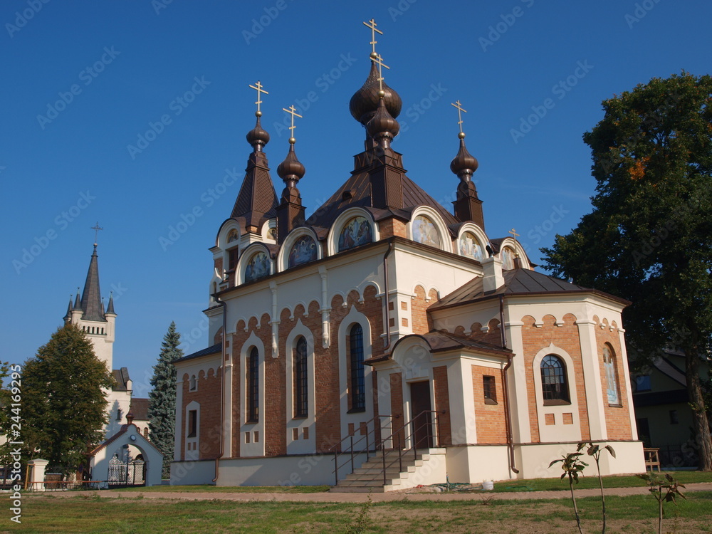 Fototapeta premium East Orthodox church in Sławatycze, Poland
