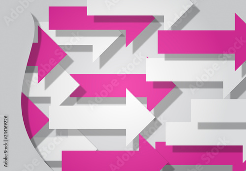 Free Download pink and grey tech abstract background with arrows - GFXLoad