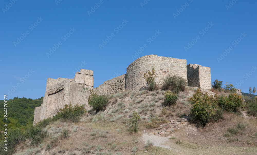 Bebristsikhe fortress on the Northern edge of modern Mtskheta. The Republic Of Georgia