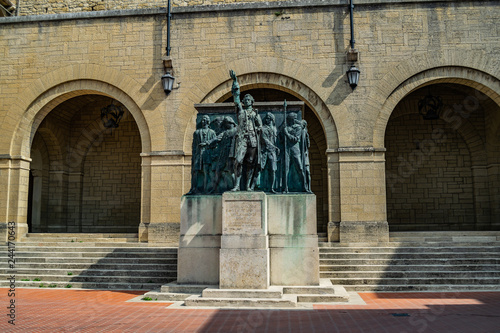 Monument of Girolamo Gozi and defenders of freedom 1739-1740 in San Marino photo