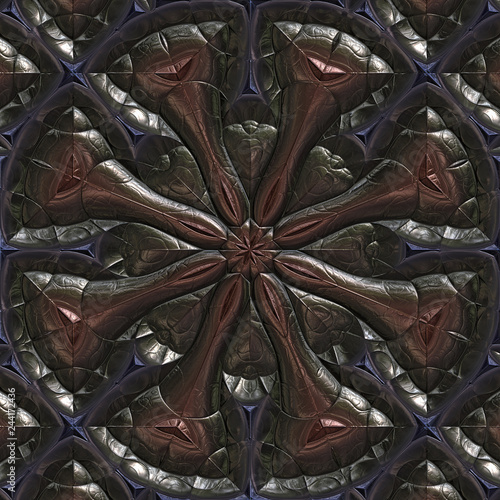 3d effekt - abstrakt oktagonal fraktal grafik