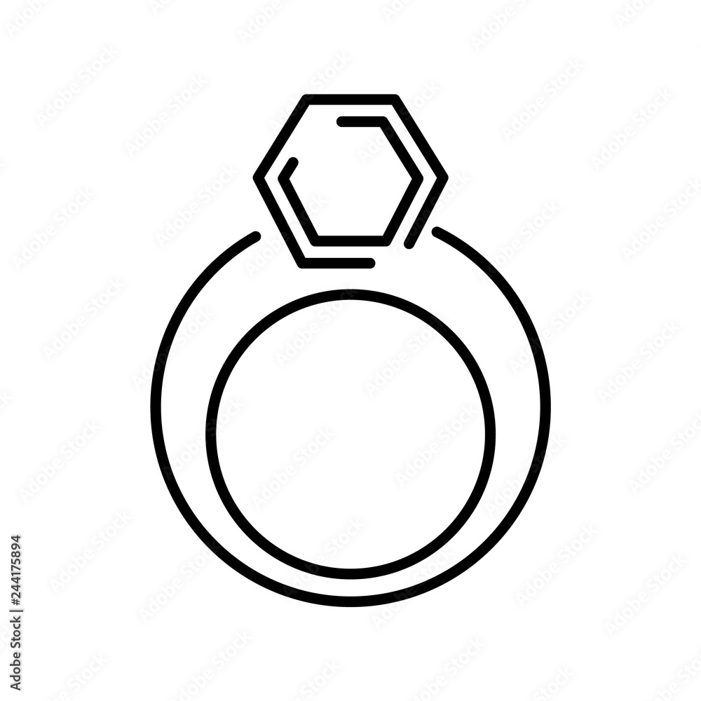 Ring Icon. Vector Illustration. Ring Icon. Vector Illustration.