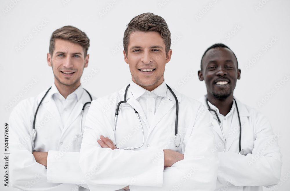 therapist is standing in front of his colleagues