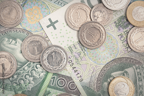 Polish currency, polish banknotes and coins