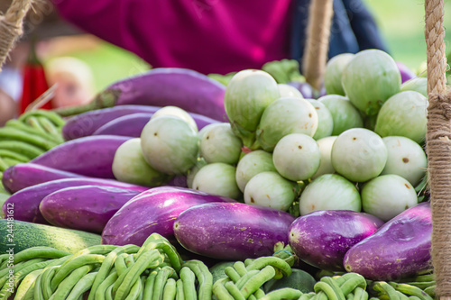 Tomato and eggplant purple The native vegetation of Thailand
