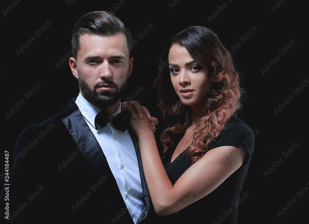 Portrait of young flirting couple Portrait of young flirting couple