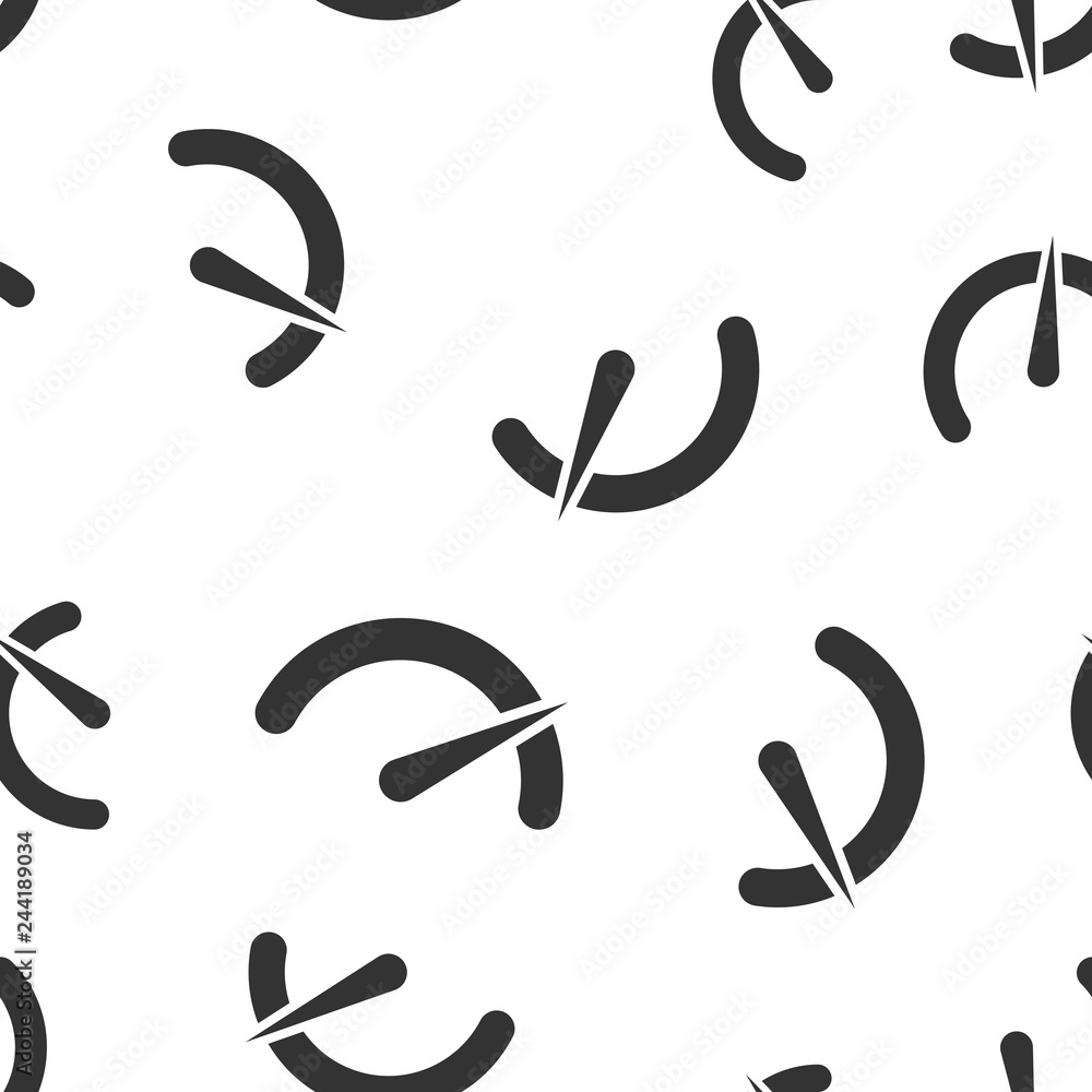 Meter dashboard icon seamless pattern background. Credit score indicator level vector illustration. Gauges with measure scale symbol pattern. Meter dashboard icon seamless pattern background. Credit score indicator level vector illustration. Gauges with measure scale symbol pattern.