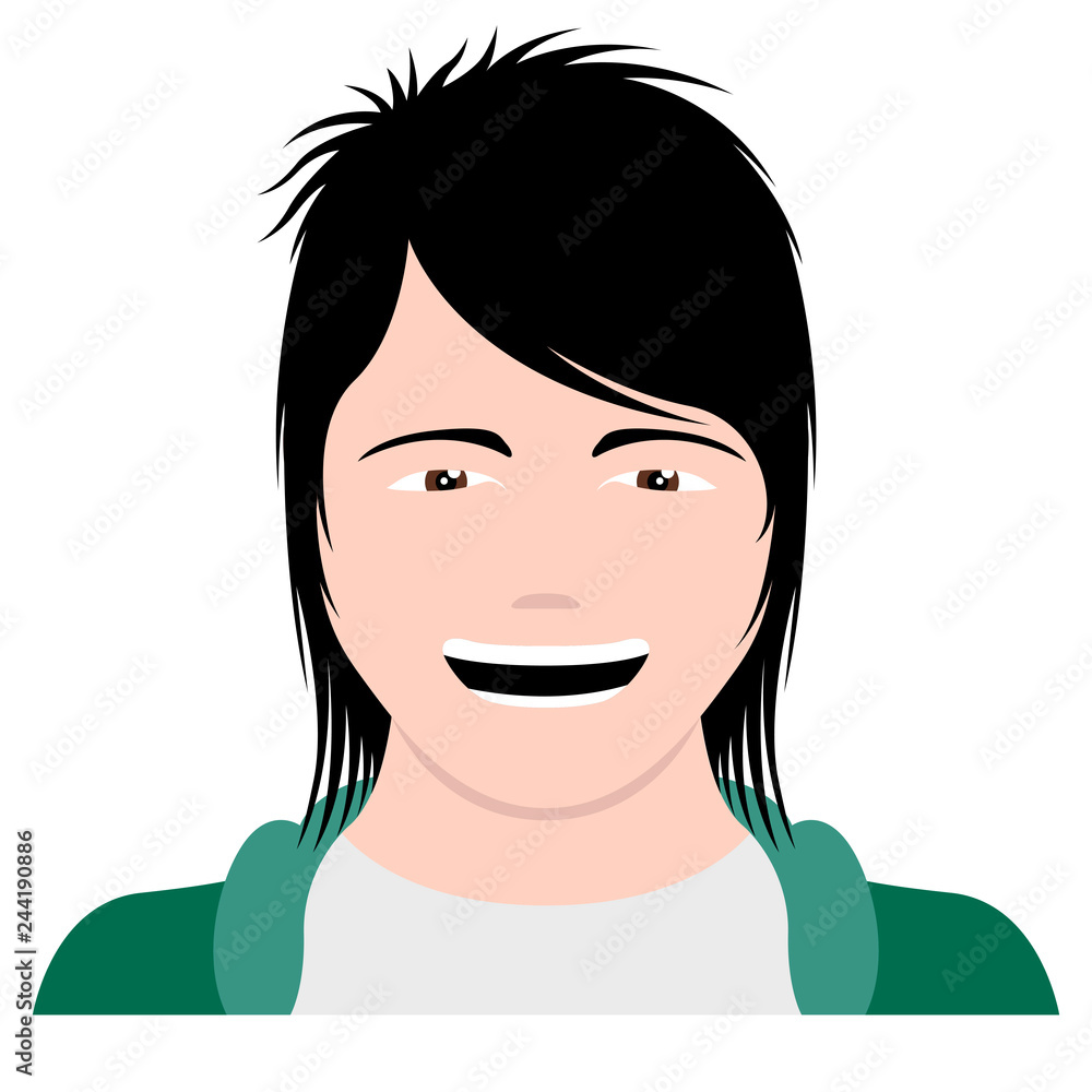Isolated self avatar of a man. Vector illustration design Isolated self avatar of a man. Vector illustration design