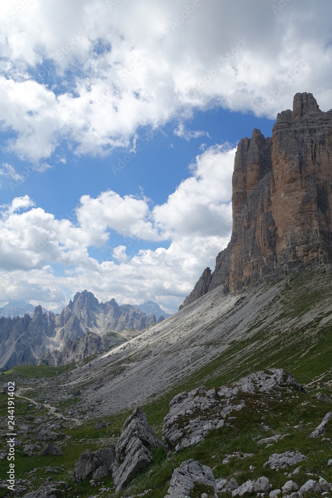 Tre Cime mountains Dolomites Italy