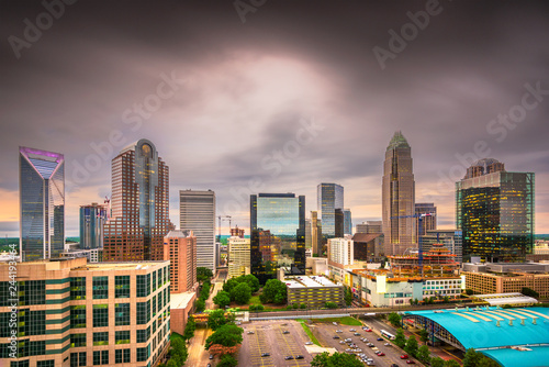 Charlotte, North Carolina, USA uptown skyline photo