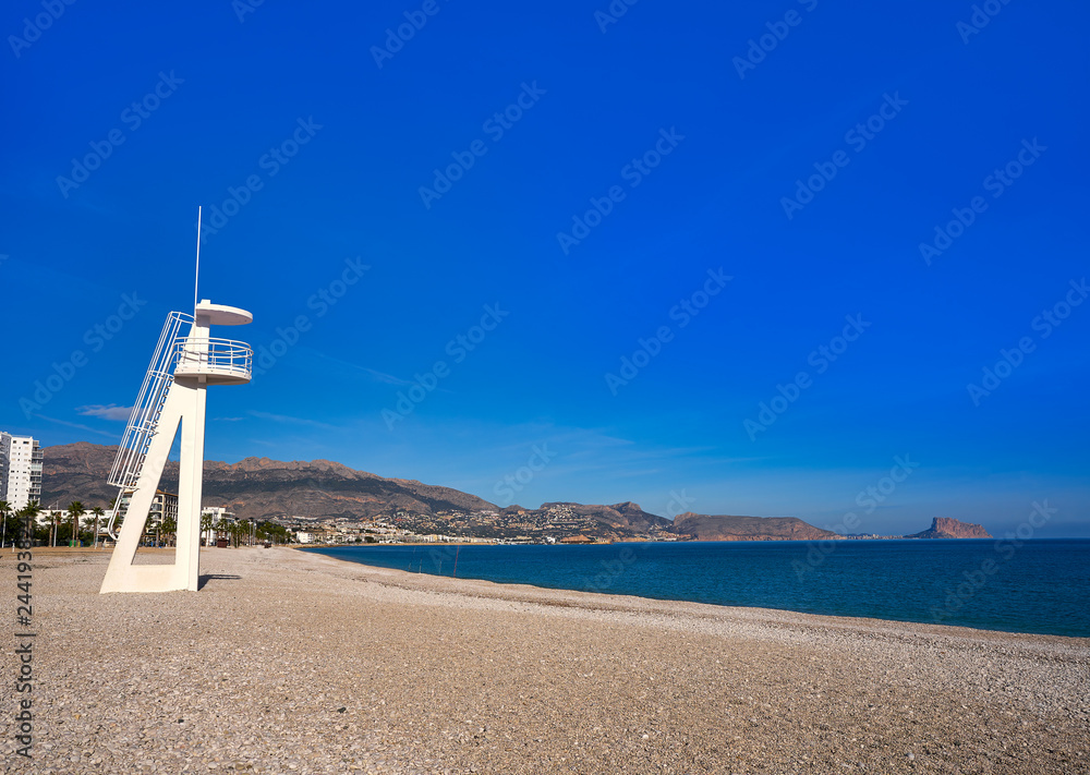 Albir beach in Alfas del Pi of Alicante