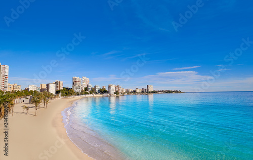 Albufereta beach of Alicante in Spain © lunamarina