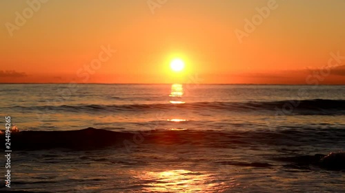 Sunrise on a beach in Denia, Alicante