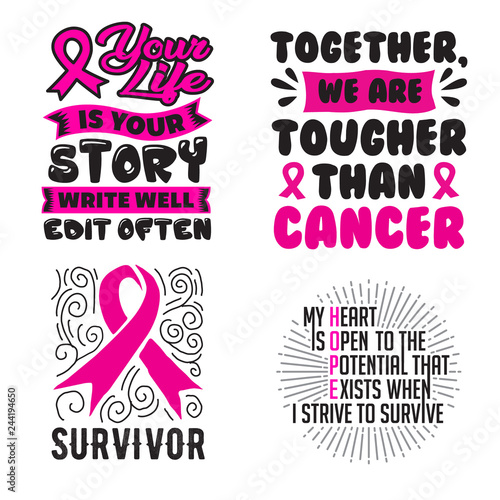 Breast Cancer Quote and Saying, best for print design