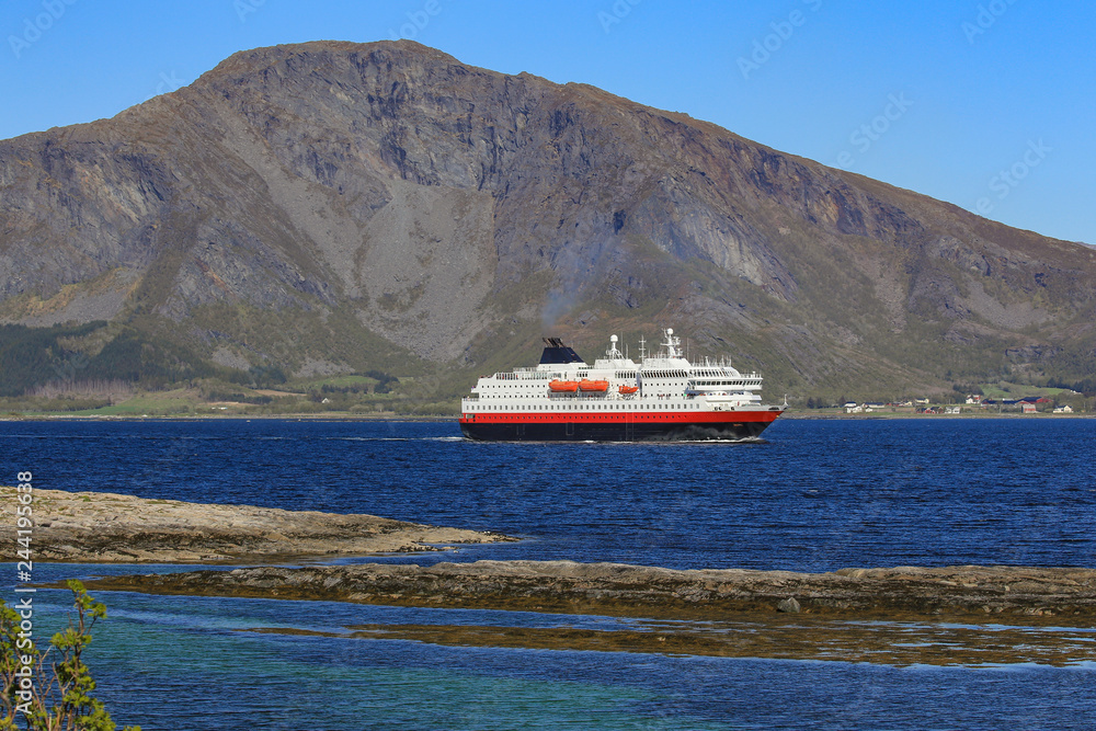 Passenger ships Ms Richard With - Norwegian coast Passenger ships Ms Richard With - Norwegian coast