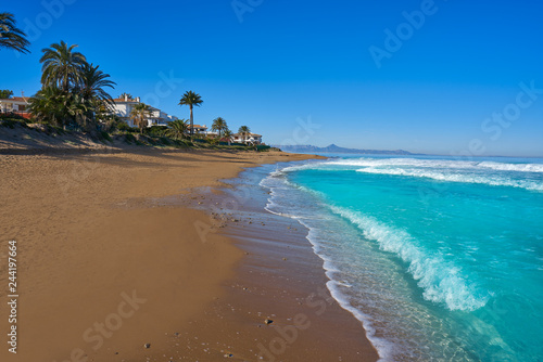 Fototapeta Naklejka Na Ścianę i Meble -  Denia las Marinas les Bovetes beach Spain