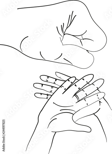 Mano fuerte contra manos débiles.