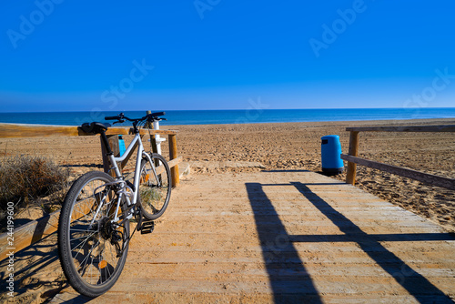 El Carabassi beach in Elx Elche of Alicante photo