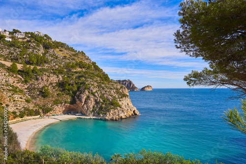 La Granadella beach in Javea of Spain © lunamarina