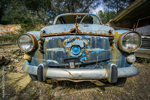 Old abandoned car