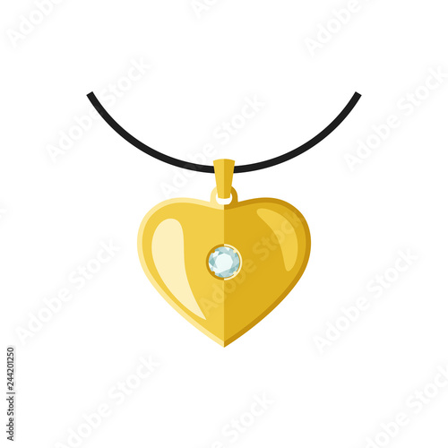 Golden pendant