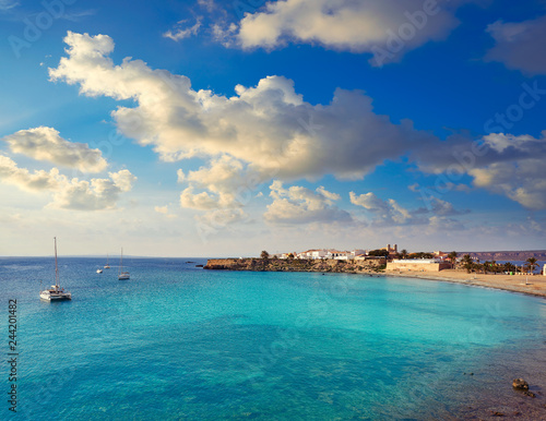 Nova Tabarca beach in Alicante Spain